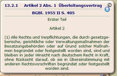 Artikel 2 Abs. 1 Überleitungsvertrag

BGBl. 1955 II S. 405